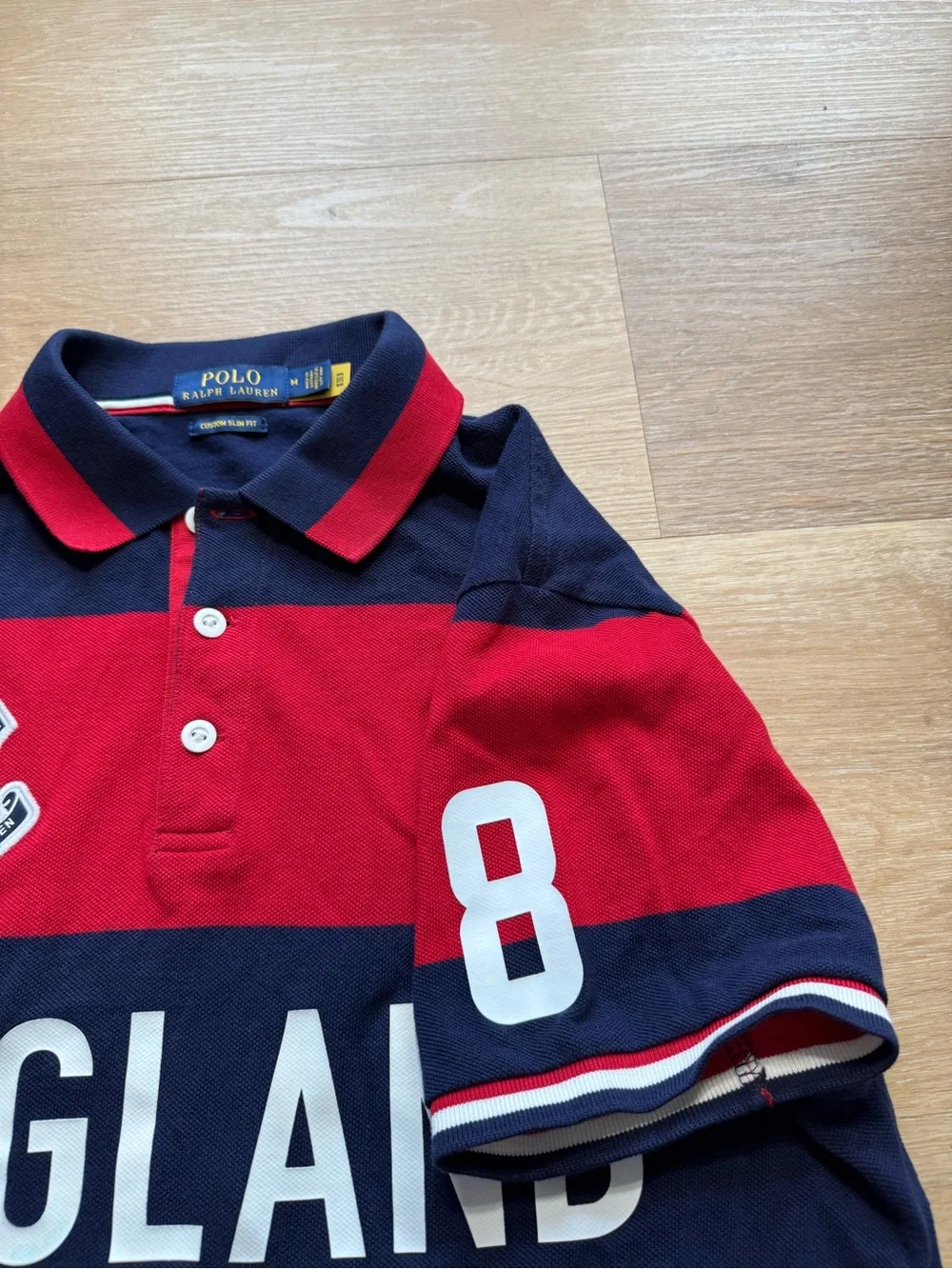 Ralph Lauren Red & Navy England Rugby Polo